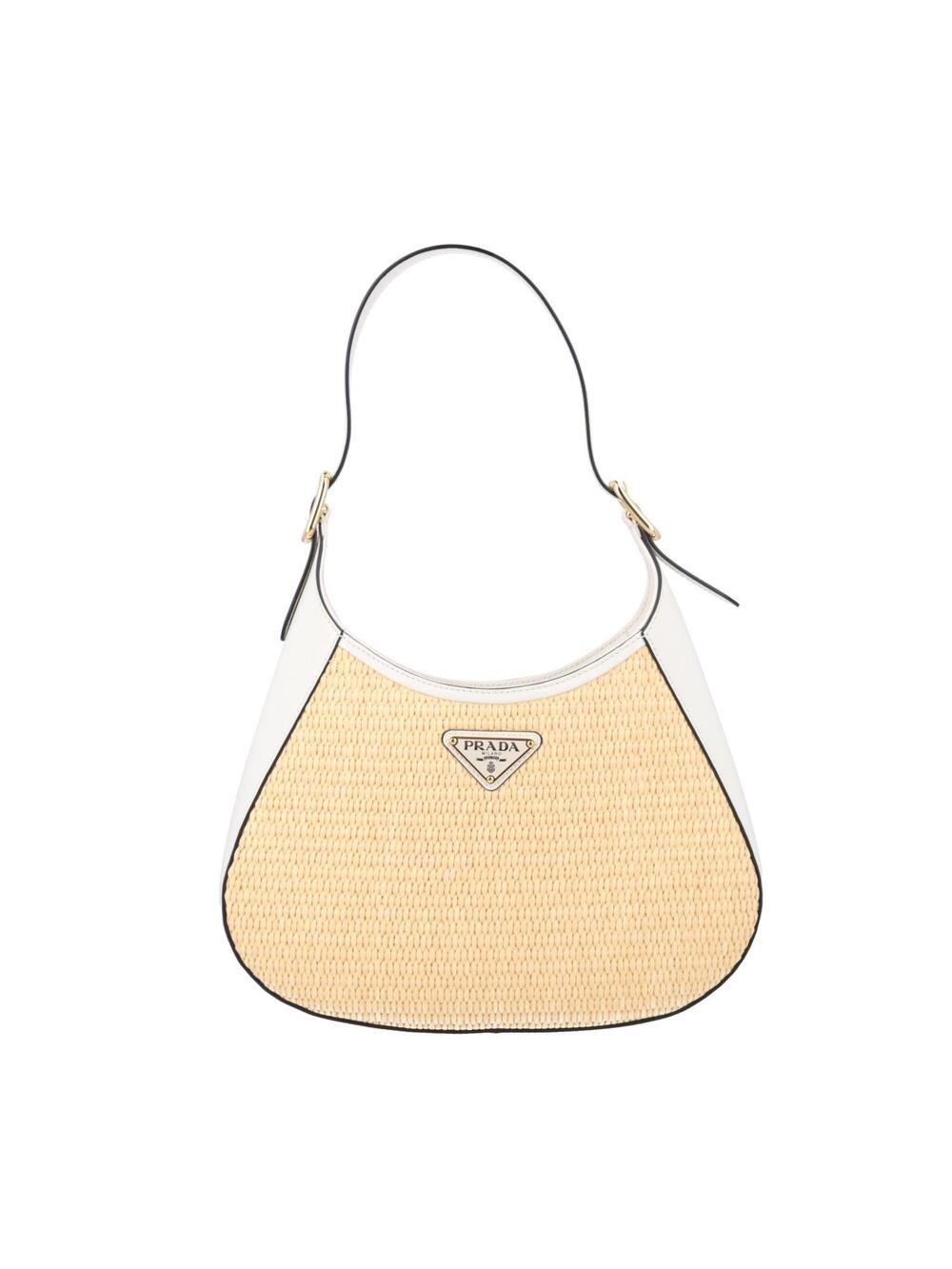 Prada Paglia Spazzolato Shoulder Bag #343961P16B